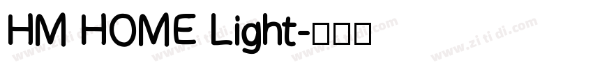 HM HOME Light字体转换